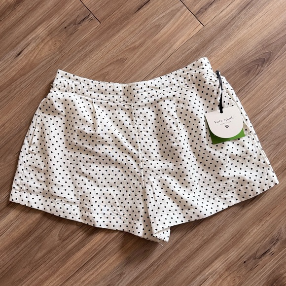 Kate Spade White Polka Dot Women's Shorts - Picture 1 of 3